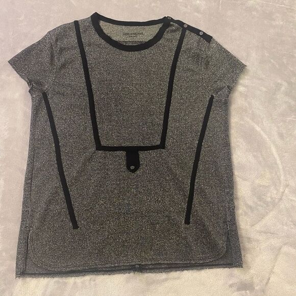 Zadig&Voltaire silver lured top, M - Picture 1 of 9